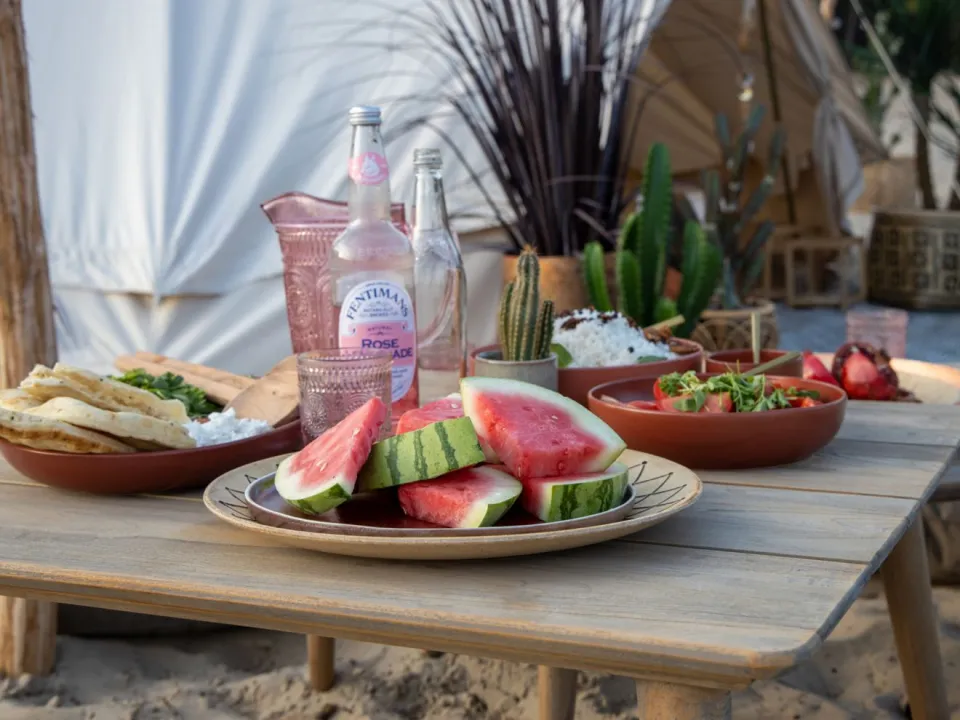 ROUGH Furniture ROUGH-K lounge tuintafel 120x60x38cm bruin, foto 5