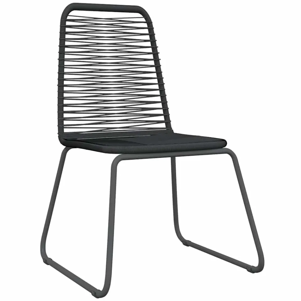 vidaXL 3-delige Tuinset zwart