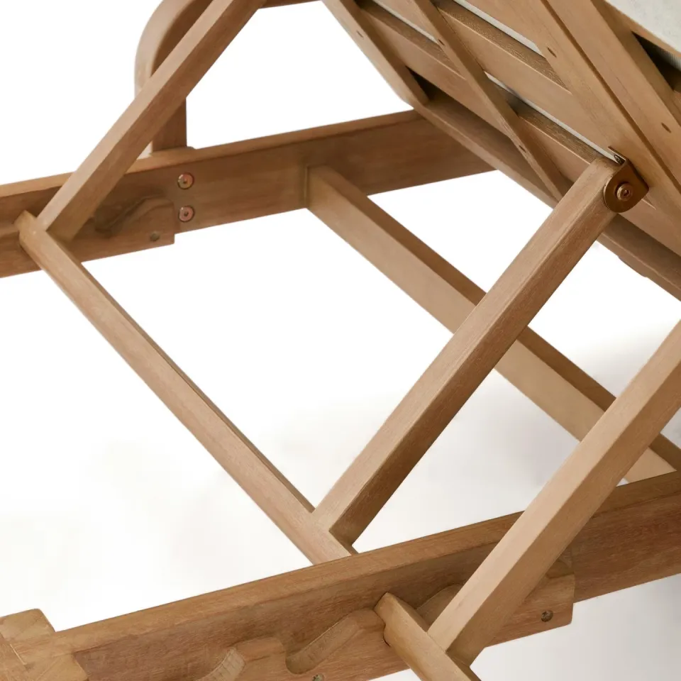 Kave Home Sonsaura 2-persoons ligbed eucalyptushout beige, foto 8