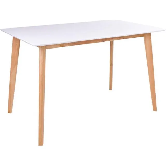House Nordic Voos eetkamertafel wit natuur 70x120 cm.
