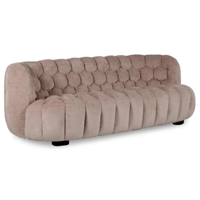 DÉJA Living 3-zits Bank Trones - Taupe Stof - 230x100x75cm