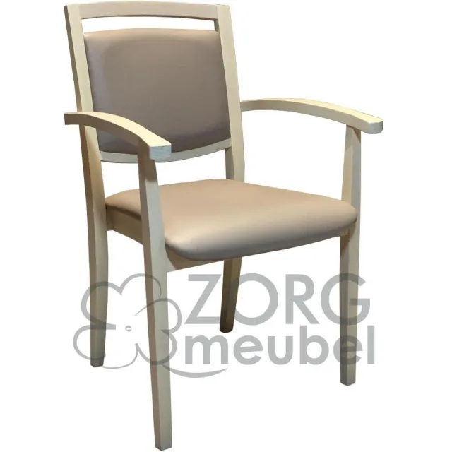 Zorgmeubel Senioren stoel eetkamerstoel White Wash