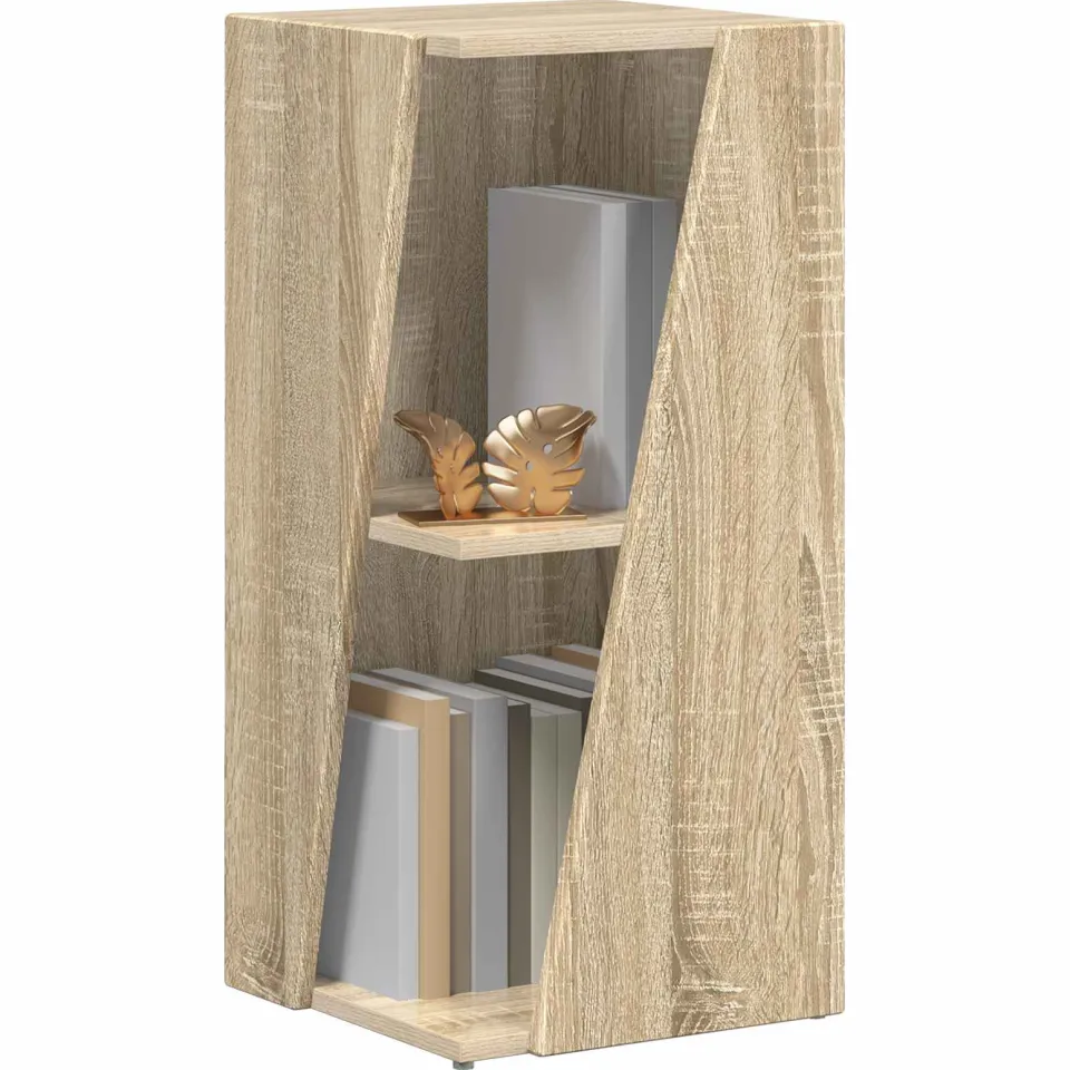 vidaXL Zijplank 33 x 32 x 70,5 cm Bewerkt hout Sonoma Eiken Bruin