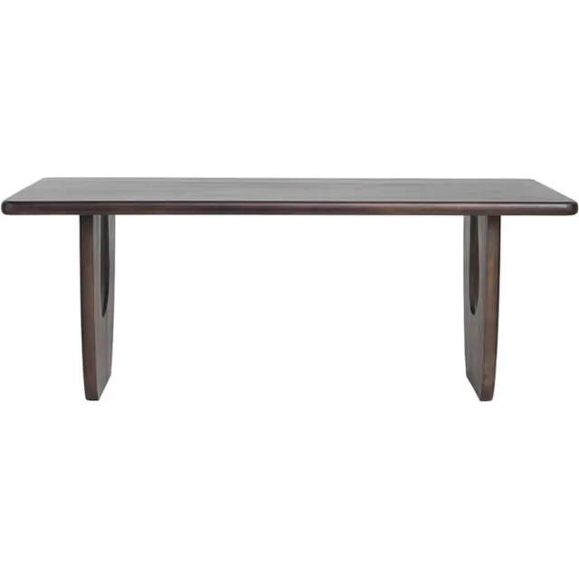 MySons Eettafel Handai mangohout 220x100 cm - Walnoot - Japandi