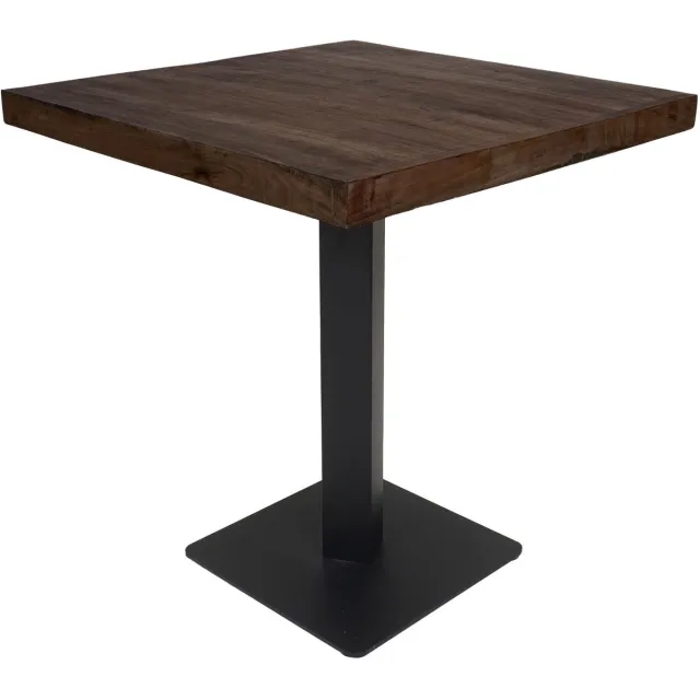 Home67 Horeca Eettafel - Espresso Mangohout - 70 x 70 cm Bruin