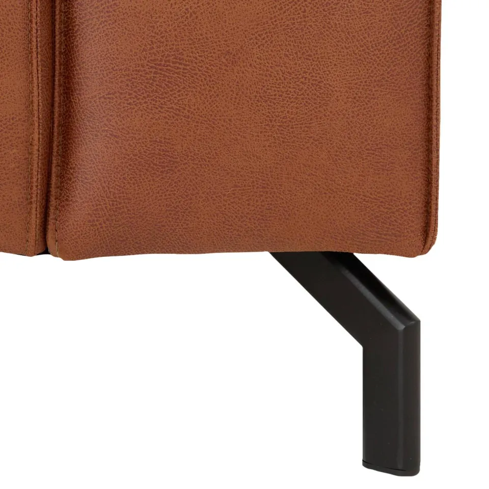 NOUS Living leren hoekbank links Brent - cognac, foto 5