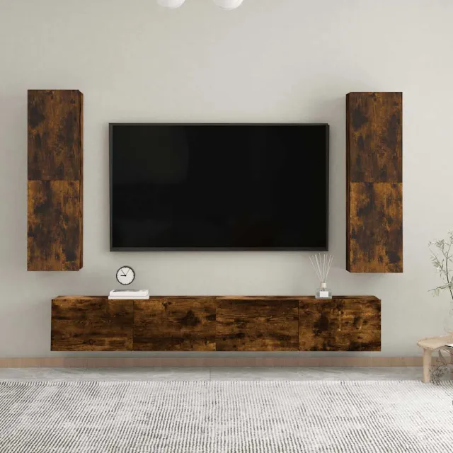 vidaXL Tv-wandmeubel 30,5x30x110 cm gerookt eikenkleurig, foto 2