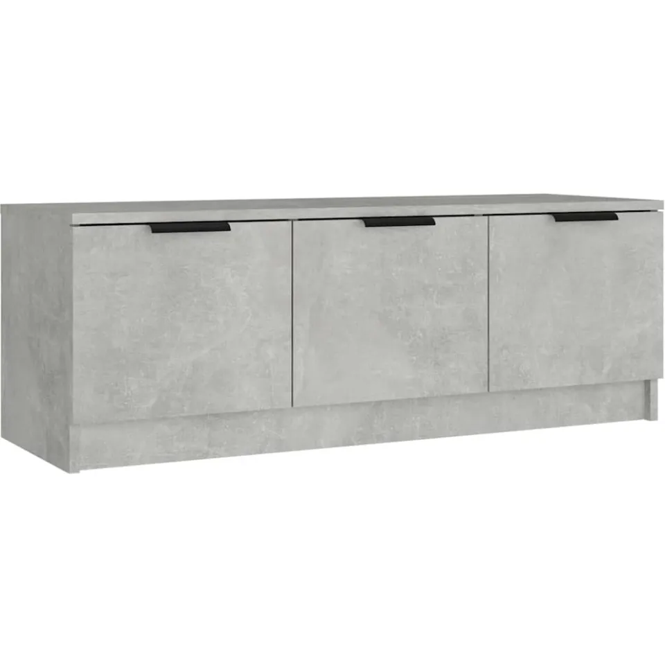 vidaXL Tv-meubel 102x35x36,5 cm bewerkt hout betongrijs