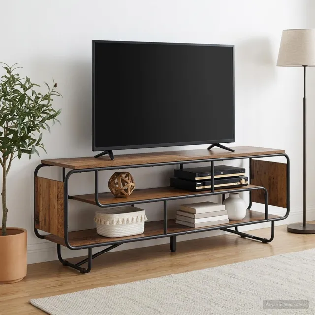 vidaXL TV-standaard 180 x 36 x 45 cm Oud hout Bewerkt hout Bruin