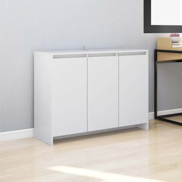 vidaXL Dressoir 102x33x75 cm bewerkt hout wit, foto 2