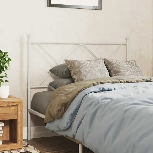 vidaXL Vervangend hoofdbord 107 cm metaal wit