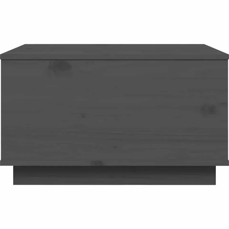 vidaXL Salontafel 60x50x35 cm massief grenenhout grijs, foto 4