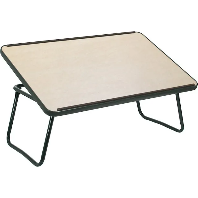 Moretti Bedtafel met kantelbaar blad en inklapbaar - Licht - Licht bruin/Zwart