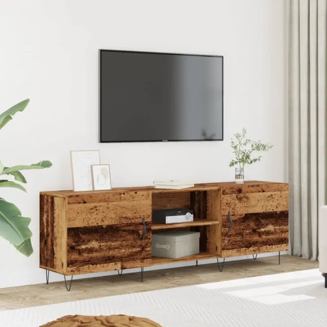 vidaXL Tv-meubel 150x30x50 cm bewerkt hout oud houtkleurig bruin, foto 2