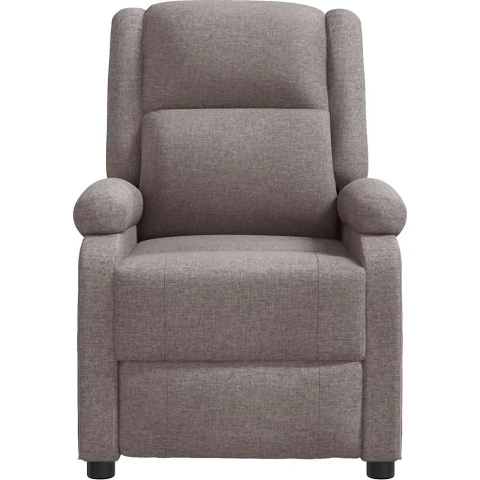 vidaXL Massagestoel stof taupe, foto 3