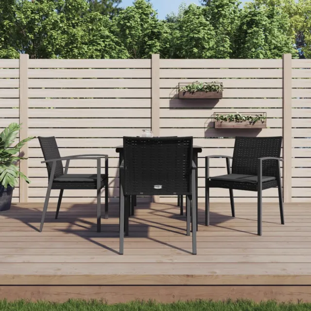 vidaXL 5-delige Tuinset met kussens poly rattan en staal, foto 2