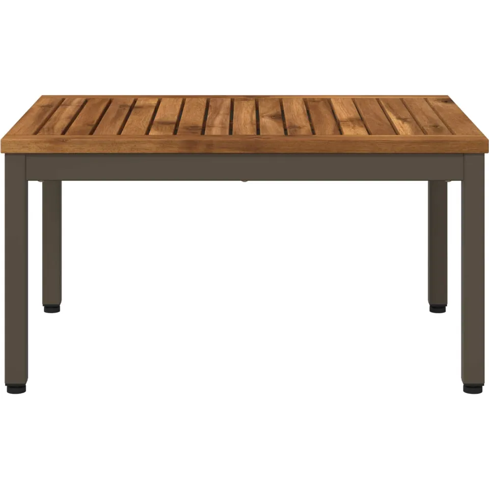 vidaXL Salontafel NAARDEN Natuurlijk en Koffie 49 x 68,5 x 36 cm Bruin