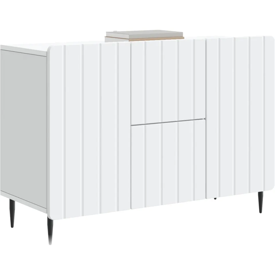 vidaXL Dressoir Wit 89 x 34,5 x 62 cm Bewerkt hout