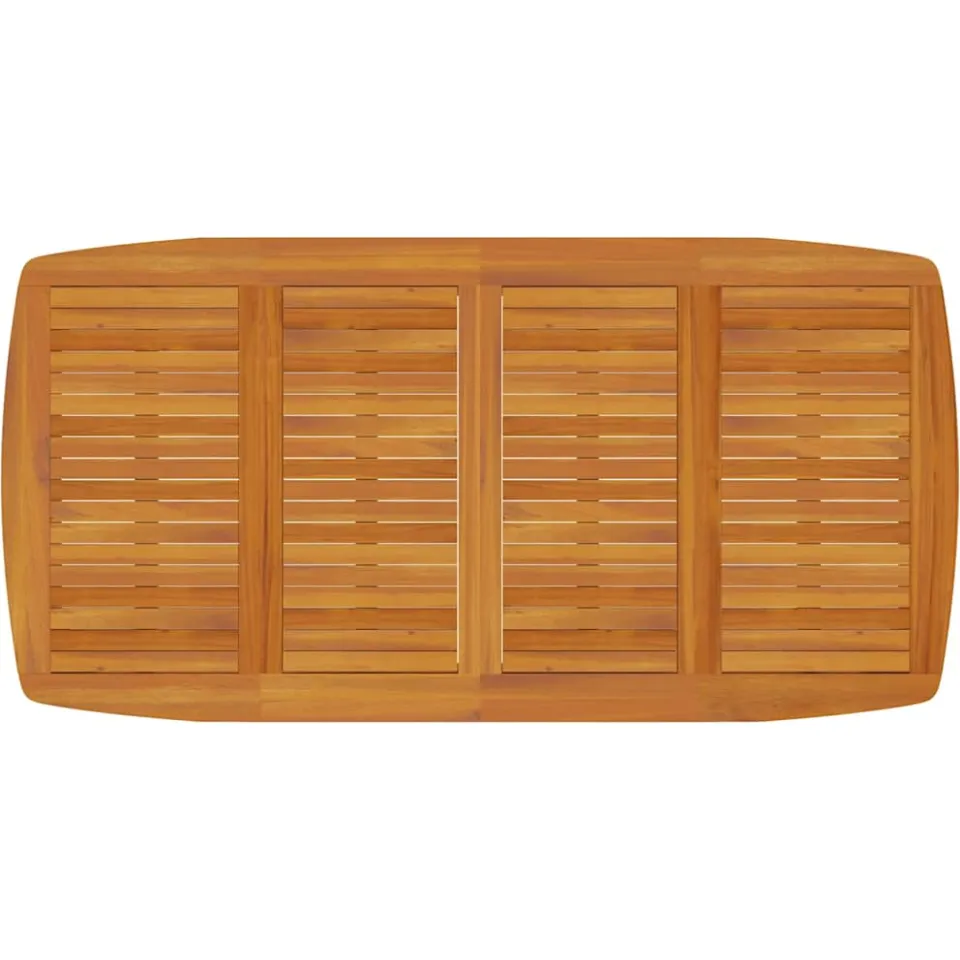 vidaXL Tuintafel 200x100x75 cm massief acaciahout bruin, foto 3