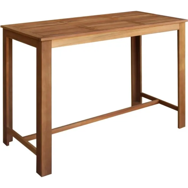 vidaXL Bartafel - 150x70x105 - cm - massief - acaciahout Bruin