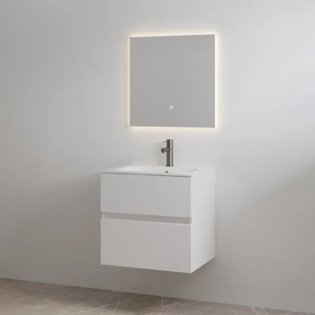 Best Design Badmeubelset met Kraangat Best Design Splash 60 cm Glans Wit