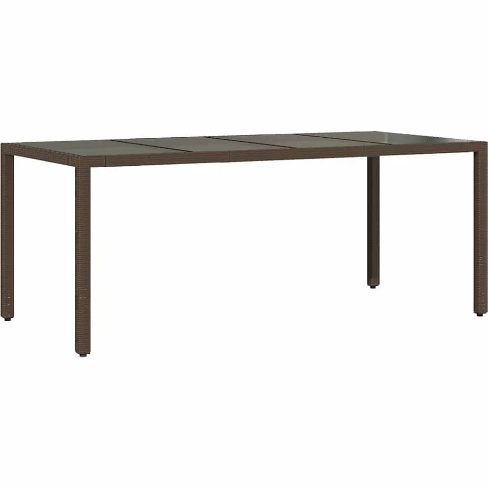 vidaXL 9-delige Bistroset met kussens poly rattan bruin, foto 4