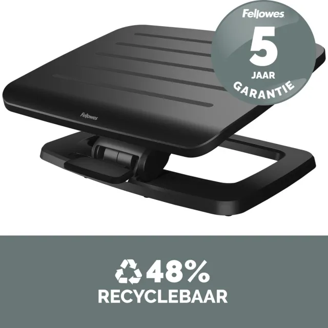 Fellowes Hana LT - voentensteun - voor bureau - ergonomisch - zwart