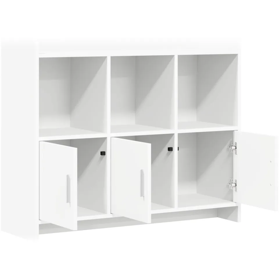 vidaXL Dressoir Wit 98,5 x 33 x 80 cm Bewerkt hout, foto 4