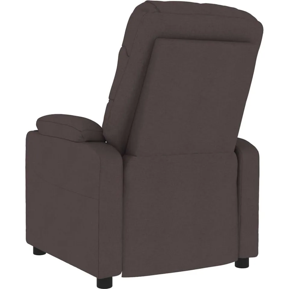 vidaXL Massagestoel stof donkerbruin bruin, foto 4