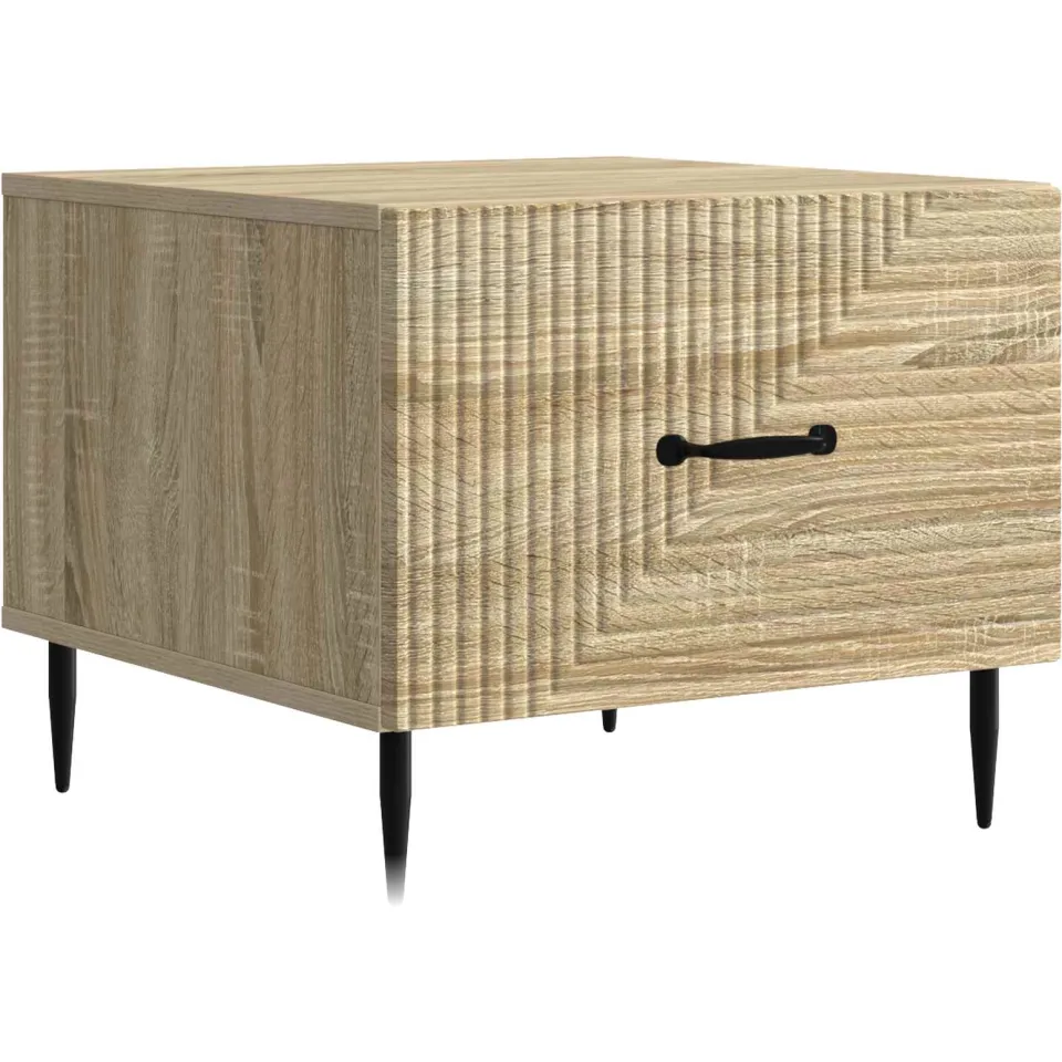 vidaXL Salontafel met lade Sonoma Eiken 49 x 50 x 40 cm Bewerkt hout, foto 3