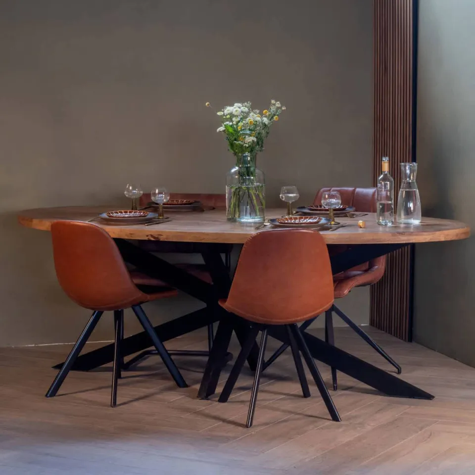 Giga Meubel Eettafel Mansour Ovaal Mangohout 200cm, foto 2