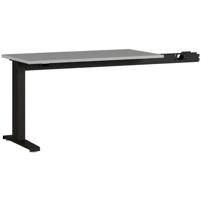 Aanbouwtafel Ergonoma Lichtgrijs Zwart