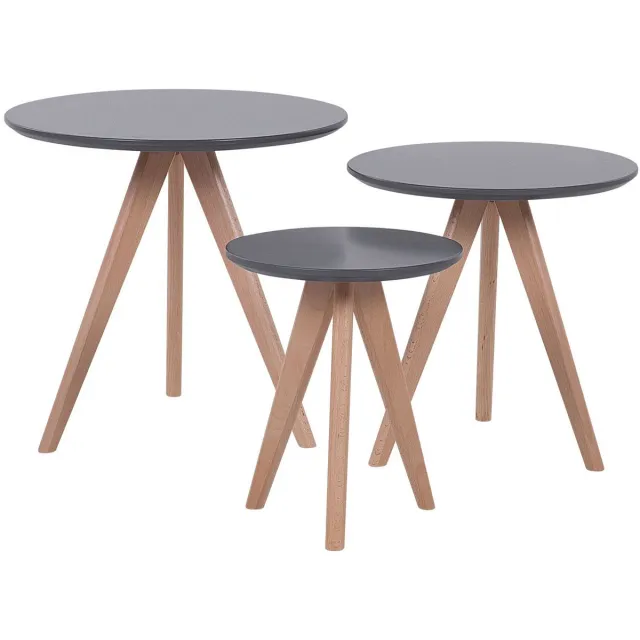 Beliani VEGAS - Salontafel - Grijs - MDF