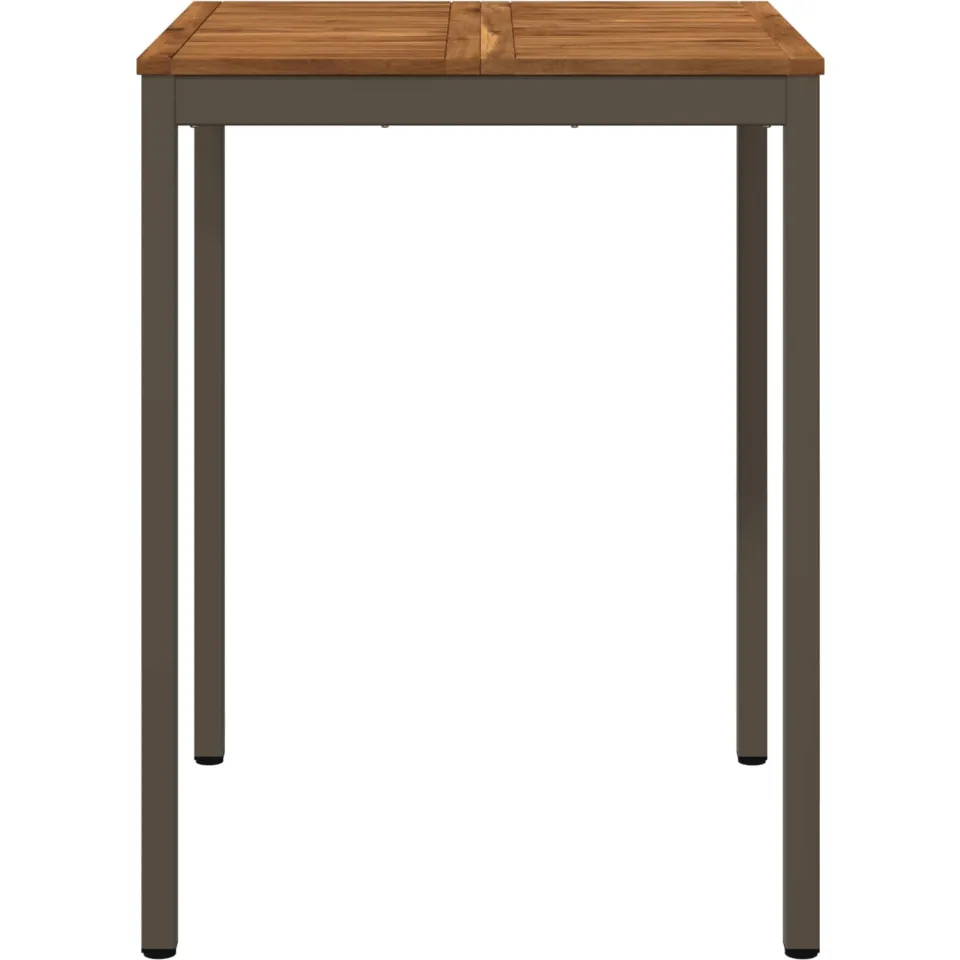 vidaXL Tuinbar Tafel NAARDEN Natuurlijk en Koffie 80 x 80,5 x 105 cm Bruin