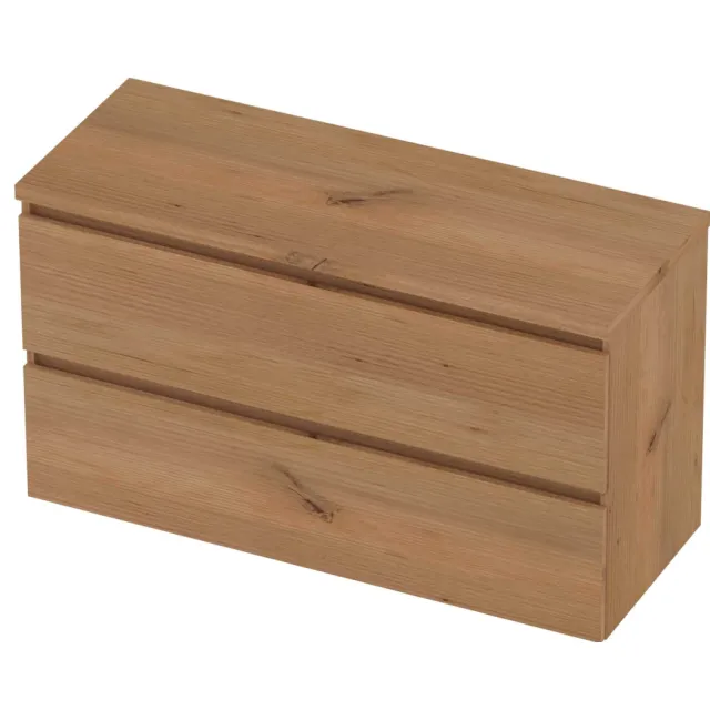 Basic-Line Deck 46 Badmeubelset Greeploos 120x46x66 cm D46WOC120 Whisky Oak Eiken