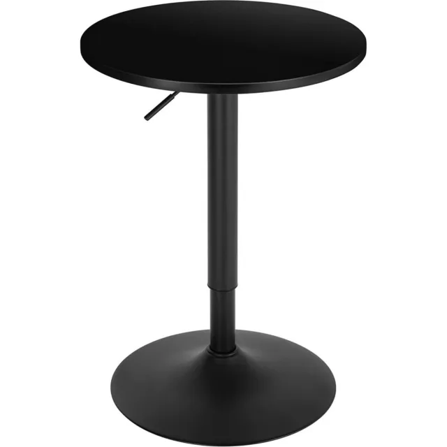 Bolt Edge Bartafel - Zwart - Verstelbaar - Hout Metaal - 52x52x70-92cm - Keuken