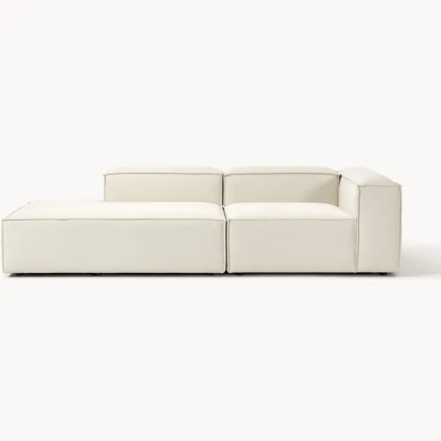 Westwing Collection Modulaire chaise longue Lennon Wit