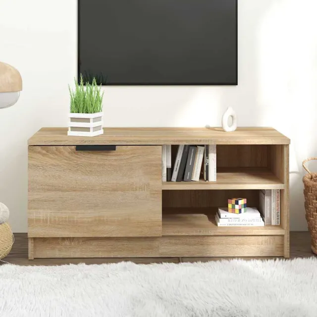 vidaXL Tv-meubel 80x35x36,5 cm bewerkt hout sonoma eikenkleurig, foto 2