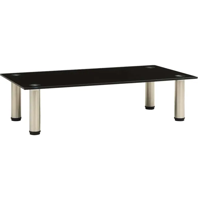 vidaXL Tv-meubel 60x35x17 cm gehard glas zwart