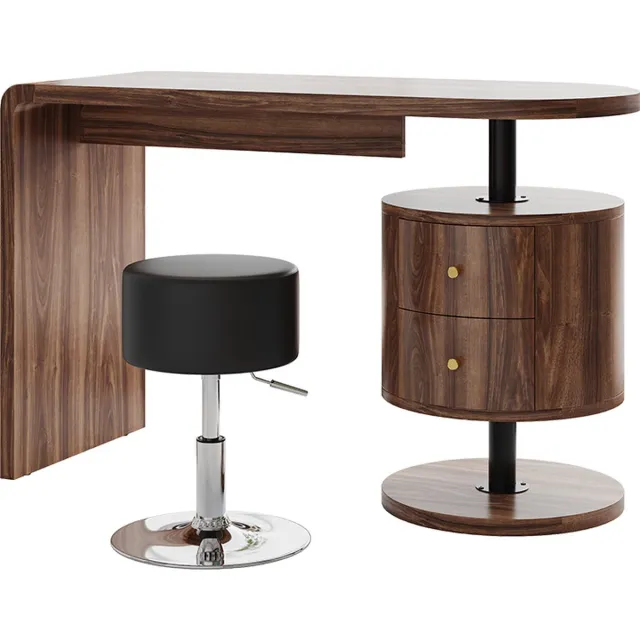 Vicco Kaptafel Lara, Eiken rustiek, 120 cm zonder spiegel, met kruk