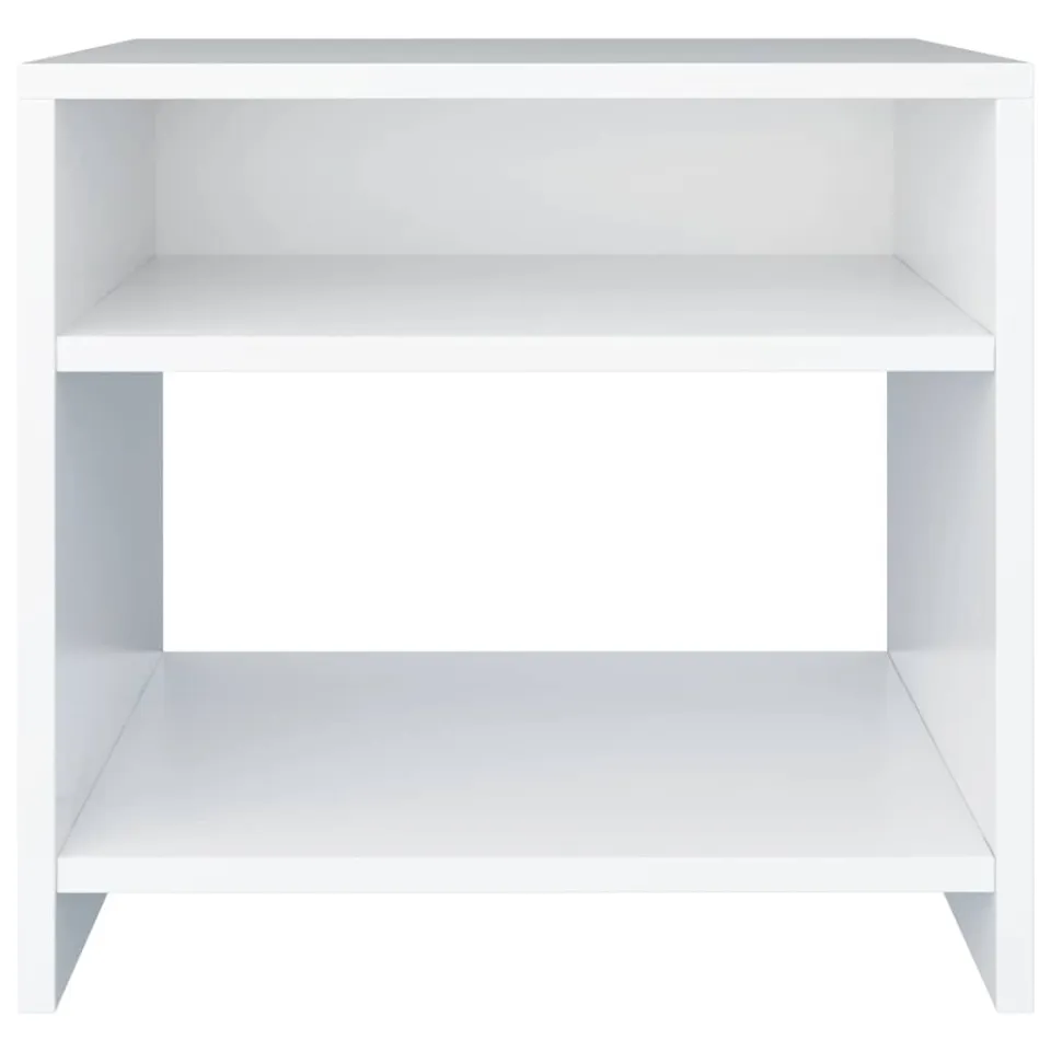 vidaXL Nachtkastjes 2 st 40x30x40 cm bewerkt hout wit, foto 4