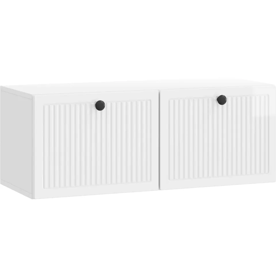 vidaXL Wandbeugel TV-kast Hoogglans Wit 78,5 x 31 x 30 cm Bewerkt hout, foto 3