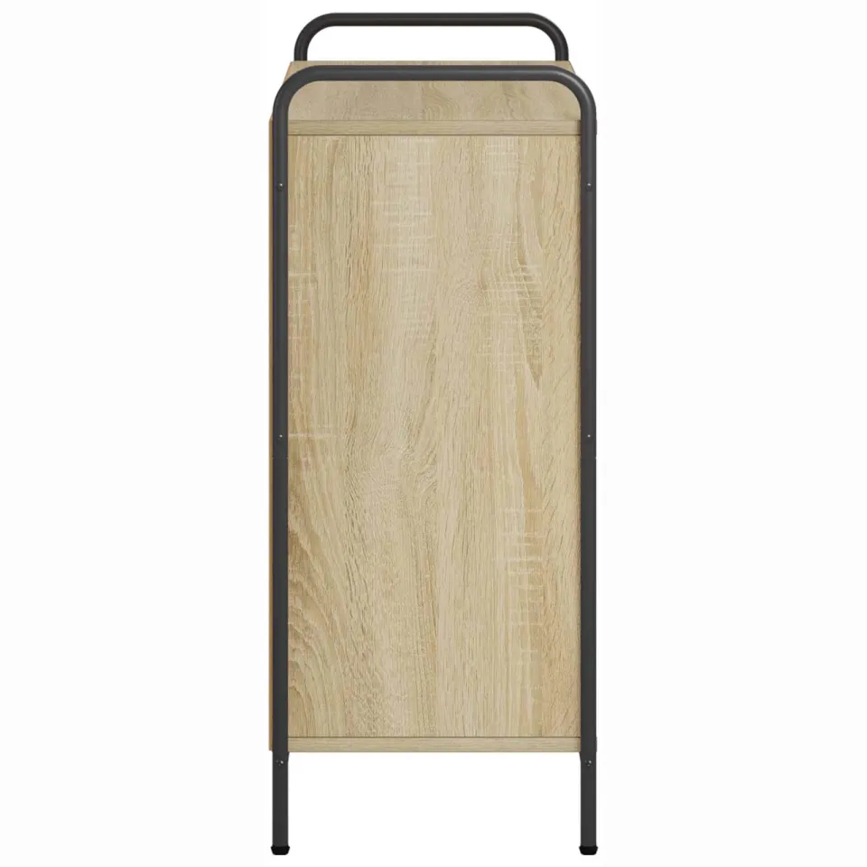 vidaXL Boekenkast 80 x 33 x 80 cm Bewerkt hout Sonoma Eiken, foto 4