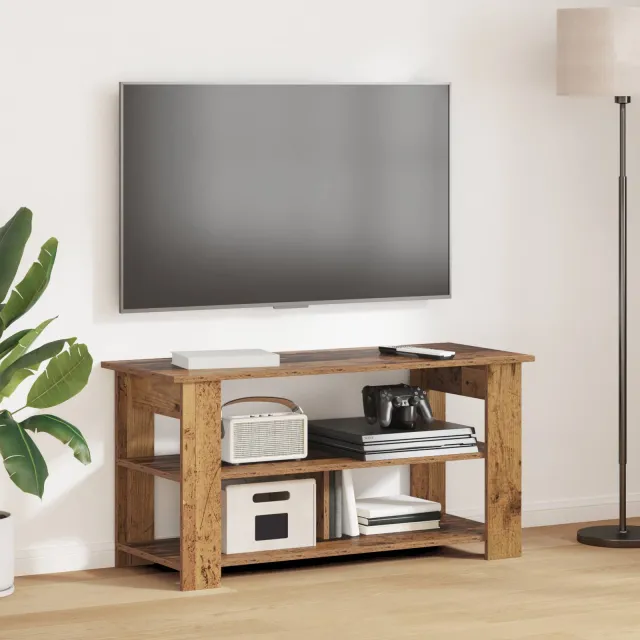 vidaXL TV-standaard Oudhout 100 x 40 x 50 cm Bruin