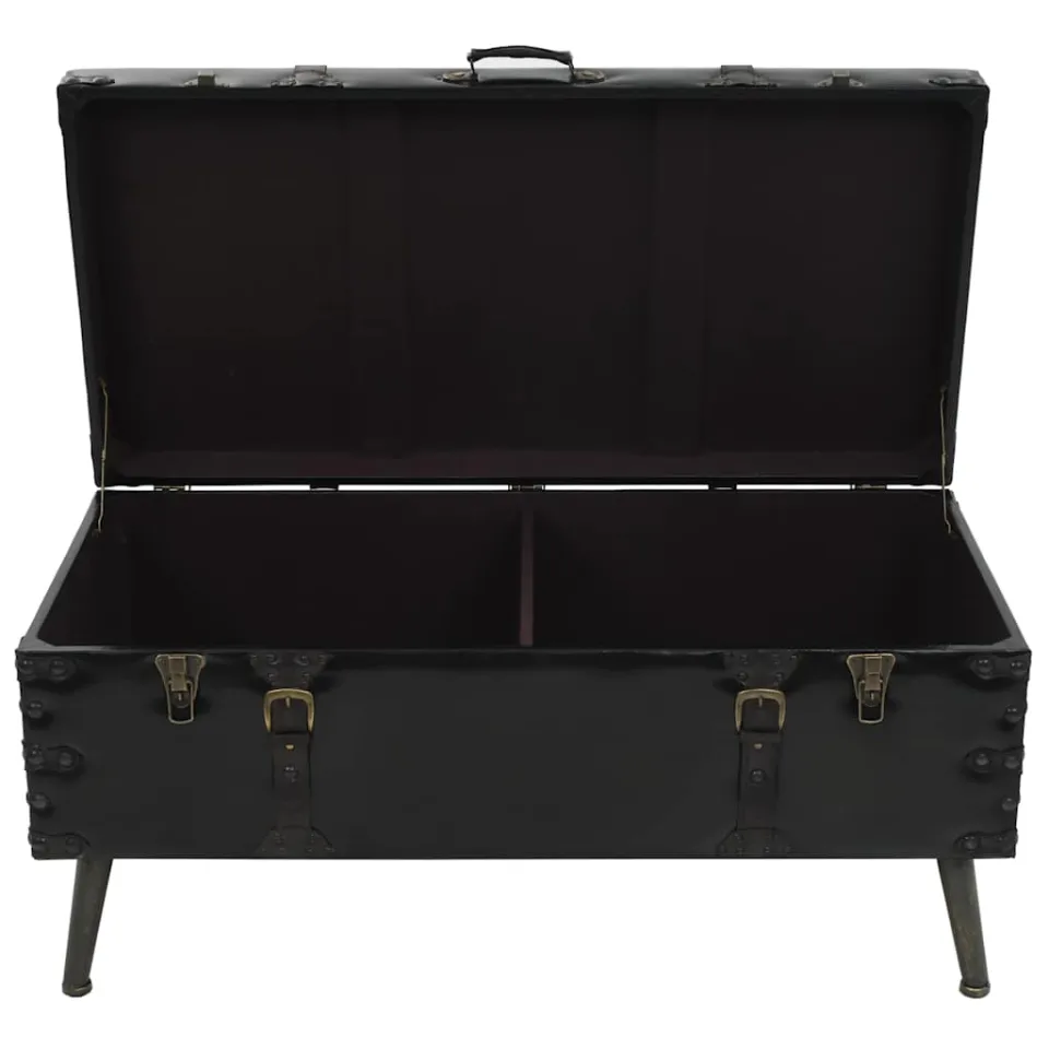 vidaXL Salontafel 102x51x48 cm MDF en staal, foto 4