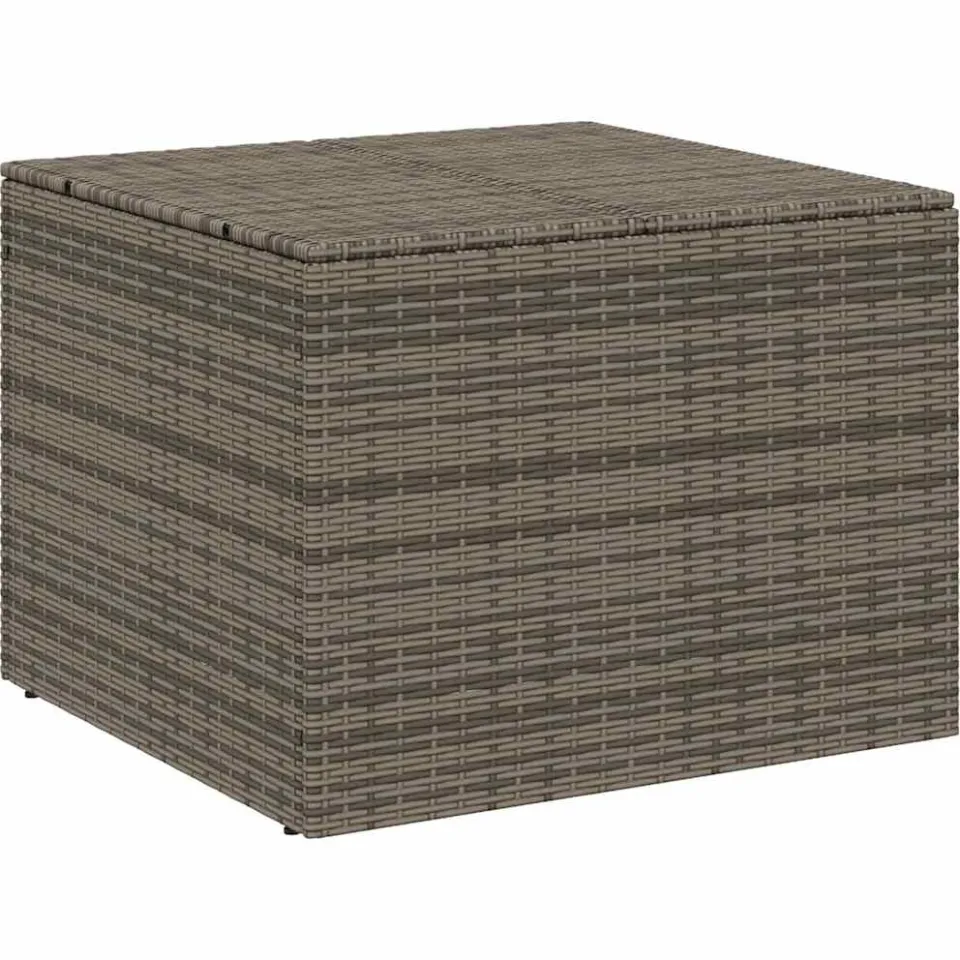 vidaXL Tuinbox 291 L poly rattan grijs