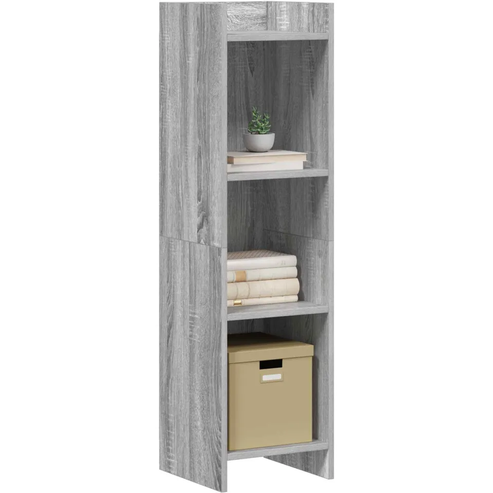 vidaXL Boekenkast Grijs Sonoma 30 x 30 x 111 cm Bewerkt hout