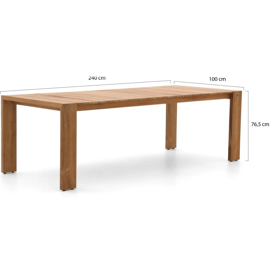 Suns Santorini/Erice 240cm dining tuinset 7-delig taupe, foto 2