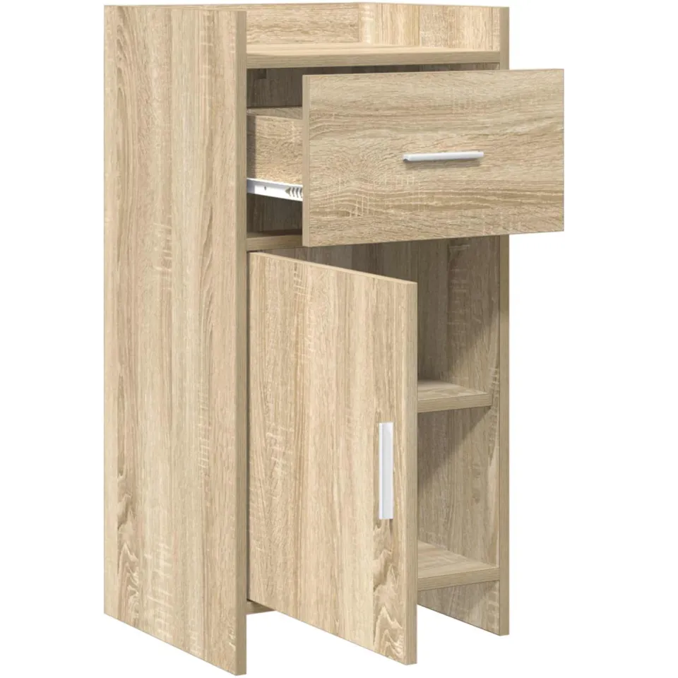 vidaXL Dressoir Sonoma Eiken 40 x 36 x 80 cm Bewerkt hout, foto 3