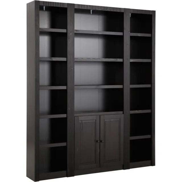 Notio Living Billie-Wandmeubel Boekenkast in klassiek landhuisdesign van grenenhout Bruin